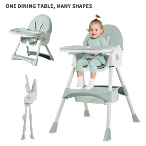 Baby high chair, Children's foldable high chair