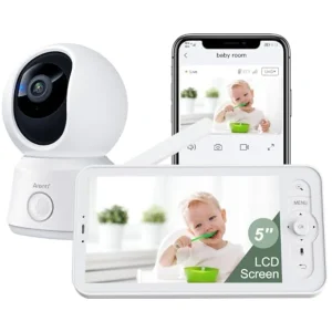WiFi Baby Camera Monitor, 5-inch Screen,