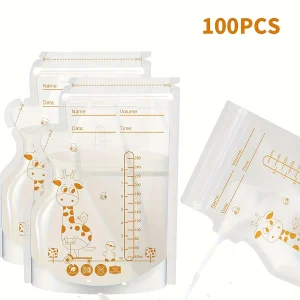 100/60/30pcs pack, 8oz/250ml Breast Milk Storage Bags,