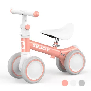 SEJOY Baby Balance Bike Ride Toy for 1-3 Year Adjustable Seat,,