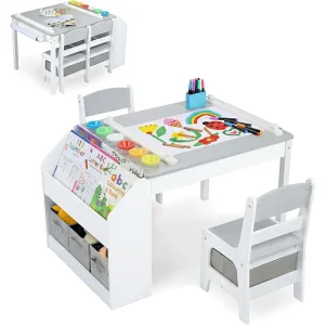 Kids Art Table & 2 Chair Set,